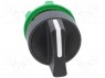 Switch: rotary; 1-position; 22mm; black; Illumin: none; IP66; &Oslash;22mm