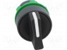 Switch: rotary; 2-position; 22mm; black; Illumin: none; IP66; &Oslash;22mm