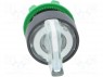 Switch: rotary; 2-position; 22mm; white; Illumin: LED; IP66; &Oslash;22mm