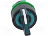Switch: rotary; 2-position; 22mm; green; Illumin: LED; IP66; &Oslash;22mm