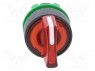 Switch: rotary; 2-position; 22mm; red; Illumin: LED; IP66; &Oslash;22mm