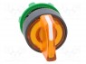 Switch: rotary; 2-position; 22mm; orange; Illumin: LED; IP66; &Oslash;22mm