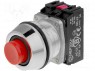 Switch: push-button; 1-position; NC + NO; 30mm; red; IP66; -15&divide;30&deg;C