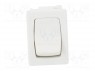 ROCKER; SPST; Положения: 2; ON-OFF; 10A/250ВAC; IP40; 100мОм