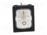 ROCKER; DPST; Положения: 2; ON-OFF; 10A/250ВAC; белый; IP40; LED