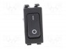 ROCKER; DPST; Положения: 2; OFF-ON; 16A/250ВAC; черный; IP40; 100мОм