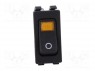 ROCKER; DPST; Положения: 2; OFF-ON; 16A/250ВAC; черный; IP40; 100мОм