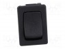 ROCKER; SPST; Положения: 2; OFF-ON; 10A/250ВAC; черный; IP40; 100мОм