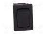 ROCKER; SPST; Положения: 2; OFF-ON; 12A/250ВAC; черный; IP40; 100мОм