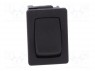 ROCKER; SPST; Положения: 2; OFF-ON; 12A/250ВAC; черный; IP40; 100мОм