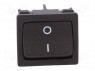 ROCKER; DPST; Положения: 2; OFF-ON; 12A/250ВAC; черный; IP40; 100мОм
