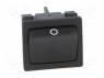 ROCKER; DPST; Положения: 2; OFF-ON; 6A/250ВAC; черный; IP40; 100мОм