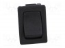 ROCKER; SPDT; Положения: 2; OFF-ON; 10A/250ВAC; черный; IP40; 100мОм