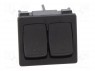 ROCKER; SPST-NO x2; Положения: 2; OFF-ON; 10A/250ВAC; черный; IP40
