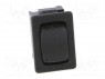 ROCKER; SPDT; Положения: 3; ON-OFF-ON; 6A/250ВAC; черный; IP40