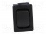 ROCKER; SP3T; Положения: 3; (ON)-OFF-(ON); 6A/250ВAC; черный; IP40