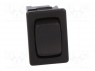 ROCKER; SP3T; Положения: 3; (ON)-OFF-(ON); 6A/250ВAC; черный; IP40