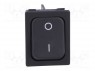 ROCKER; DPST; Положения: 2; OFF-ON; 20A/250ВAC; черный; IP40; 100мОм