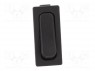 ROCKER; SPDT; Положения: 2; ON-ON; 10A/250ВAC; черный; IP40; 100мОм