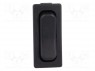 ROCKER; SPDT; Положения: 3; (ON)-OFF-(ON); 6A/250ВAC; черный; IP40