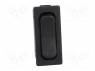ROCKER; SPDT; Положения: 3; (ON)-OFF-(ON); 6A/250ВAC; черный; IP40