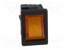 ROCKER; DPST; Положения: 2; OFF-ON; 4A/250ВAC; оранжевый; IP40