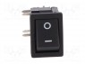 ROCKER; DPST; Положения: 2; OFF-ON; 10A/250ВAC; черный; IP40; 100мОм