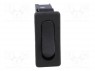 ROCKER; SPST; Положения: 2; OFF-ON; 6A/250ВAC; черный; IP40; 100мОм