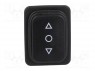 ROCKER; DP3T; Положения: 3; (ON)-OFF-(ON); 14A/250ВAC; черный