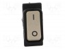ROCKER; DPST; Положения: 2; OFF-ON; 10A/250ВAC; белый; отсутствует