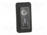 ROCKER; SPST; Положения: 2; OFF-ON; 16A/250ВAC; черный; отсутствует