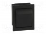 ROCKER; DPST; Положения: 2; OFF-ON; 16A/250ВAC; черный; отсутствует