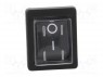 ROCKER; DPST; Положения: 2; OFF-ON; 16A/250ВAC; черный; отсутствует