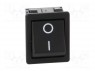 ROCKER; DPST; Положения: 2; OFF-ON; 16A/250ВAC; черный; отсутствует
