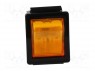 ROCKER; DPST; Положения: 2; OFF-ON; 16A/250ВAC; желтый; Серия: 1350