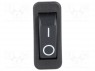 ROCKER; SPST; Положения: 2; OFF-ON; 16A/250ВAC; 20A/28ВDC; черный