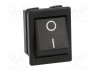 ROCKER; DPST; Положения: 2; (ON)-OFF; 16A/250ВAC; 20A/28ВDC; черный