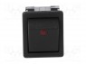 ROCKER; DPST; Положения: 2; OFF-ON; 16A/250ВAC; черный; Серия: 1550