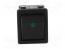 ROCKER; DPST; Положения: 2; OFF-ON; 16A/250ВAC; черный; Серия: 1550