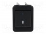 ROCKER; DPDT; Положения: 2; ON-ON; 16A/250ВAC; 20A/28ВDC; черный