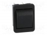 ROCKER; DPDT; Положения: 2; ON-(ON); 16A/250ВAC; черный; Серия: 1550