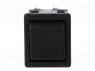 ROCKER; DP3T; Положения: 3; (ON)-OFF-(ON); 16A/250ВAC; черный