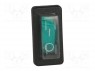 ROCKER; SPST; Положения: 2; OFF-ON; 16A/250ВAC; зеленый; -25÷85°C