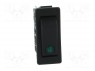 ROCKER; SPST; Положения: 2; OFF-ON; 12A/250ВAC; черный; LED 12ВDC