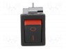 ROCKER; SPST; Положения: 2; OFF-ON; 10A/250ВAC; 10A/28ВDC