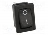 ROCKER; SPST; Положения: 2; OFF-ON; 10A/250ВAC; 10A/28ВDC; черный