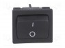 ROCKER; DPST; Положения: 2; OFF-ON; 10A/250ВAC; 10A/28ВDC; черный