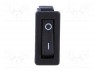 ROCKER; SPST; Положения: 2; OFF-ON; 10A/250ВAC; черный; отсутствует