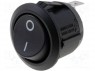 ROCKER; SPST; Положения: 2; OFF-ON; 6A/250ВAC; черный; отсутствует