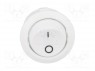ROCKER; SPST; Положения: 2; OFF-ON; 6A/250ВAC; белый; отсутствует